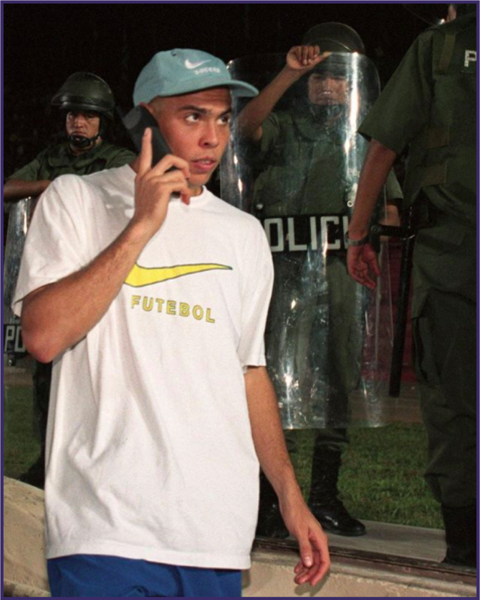 Ronaldo Luís Nazário de Lima - what a player.We'll leave you with this elite photo of him.