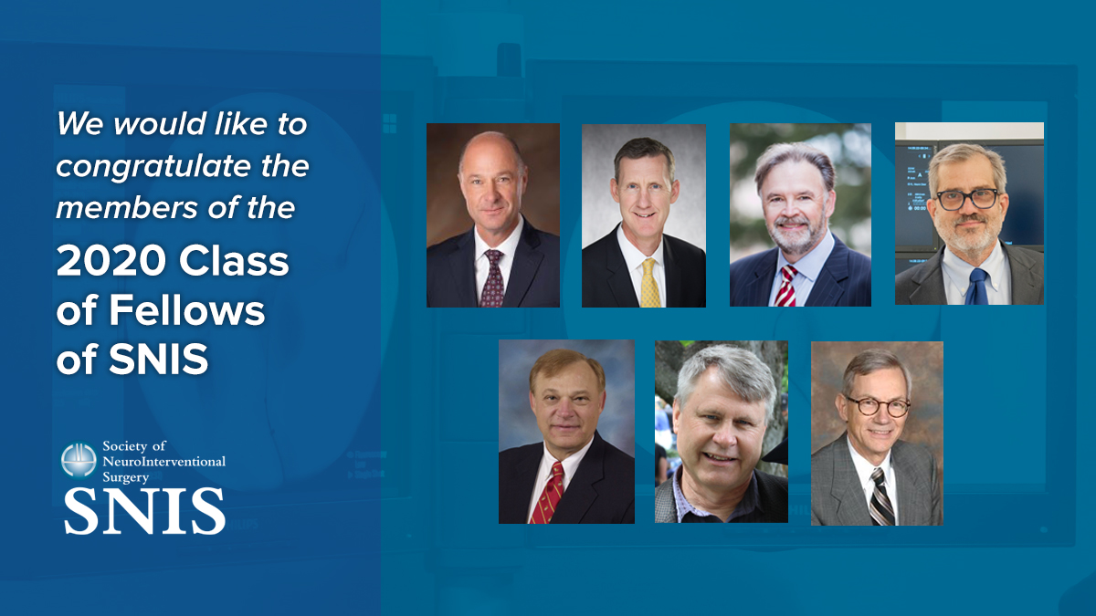 SNISinfo's tweet photo. Please join us in congratulating the 2020 Class of Fellows of SNIS🎉@blaise_baxter @CPDerdeyn @UCSFImaging @ClevelandClinic @StrikeThree_ https://t.co/DUoDsfCzDE