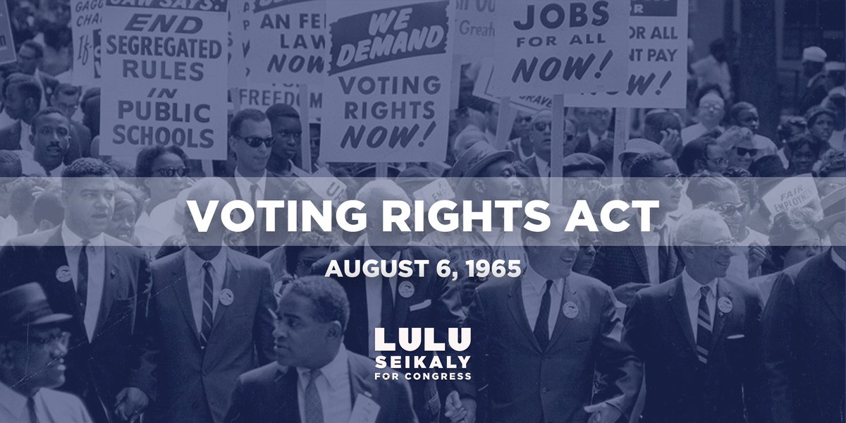 Today marks 55 years since President LBJ signed the Voting Rights Act into law. This historic achievement was the result of decades long battles to form a more perfect union — where all Americans have equal opportunity and where justice for all is endowed.