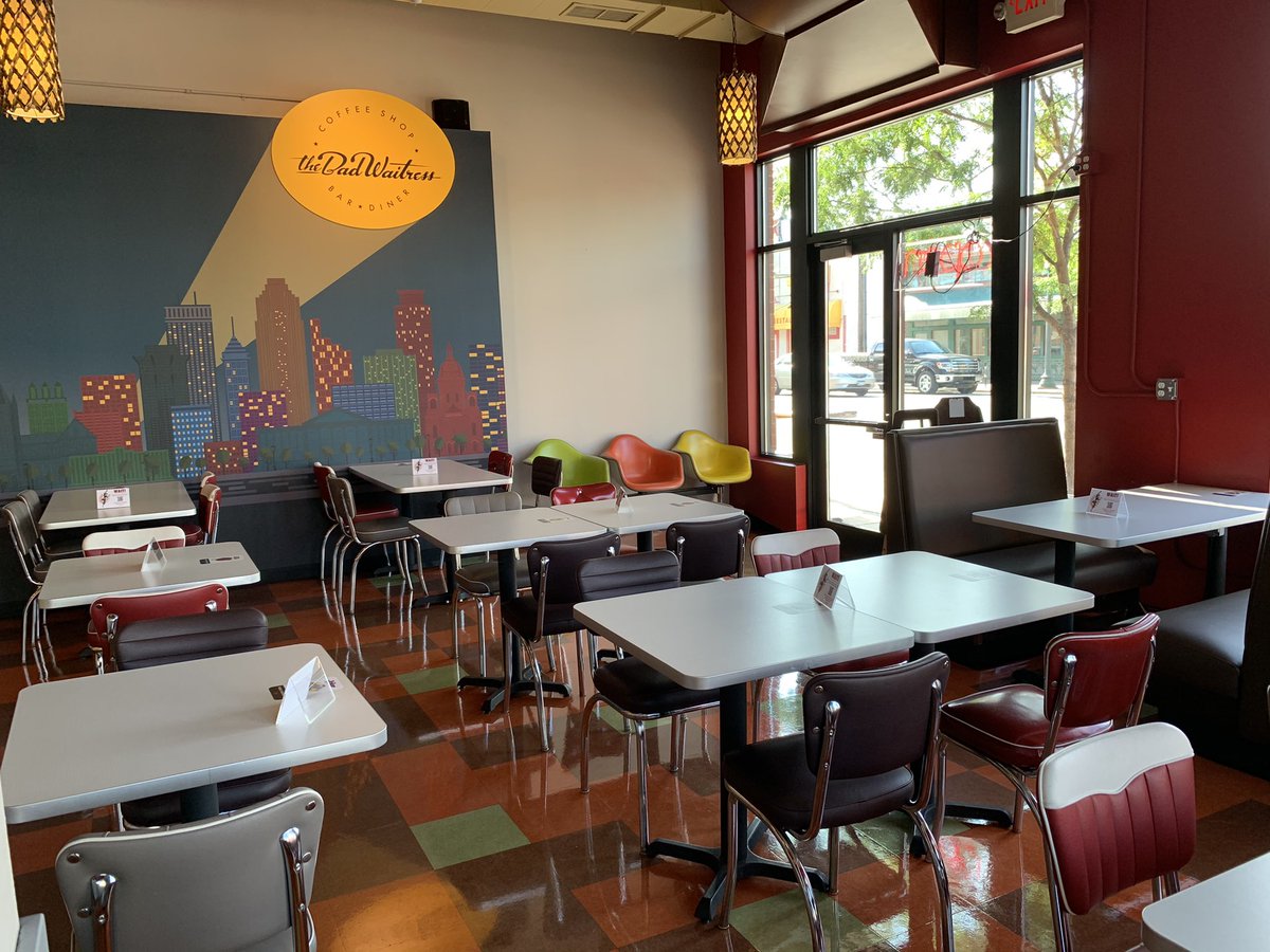 badwaitressmpls's tweet photo. 👀 A little preview of our refreshed interior. Final touches are being applied today for our Grand Opening tomorrow! 

➡️ Our hours this weekend are: 
Friday 8am-2pm 
Saturday &amp; Sunday 8am-3pm https://t.co/ohtKxLF2tJ