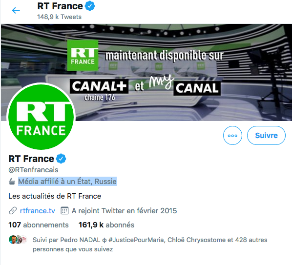 nicolasberrod's tweet photo. 👀 "Média affilié à un État, Russie" https://t.co/5lxuPC7Zba