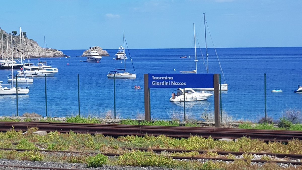 Beautiful coastal views between Catania and Messina.