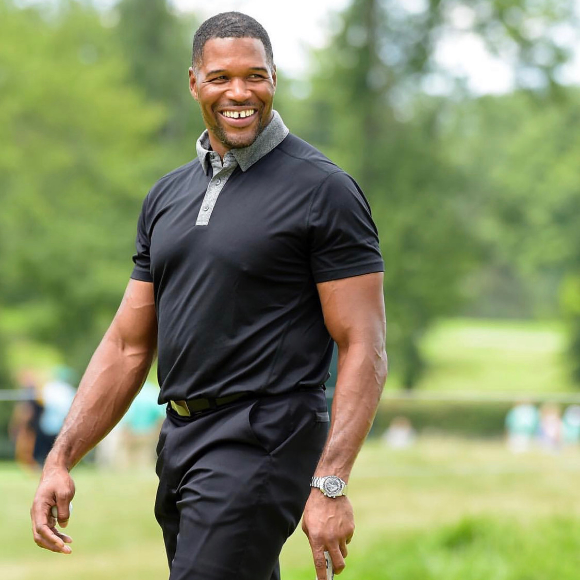 Michael strahan polo shirts deals