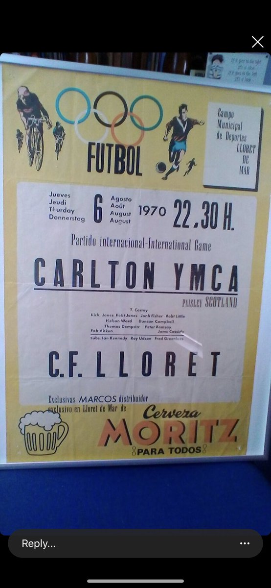 CarltonYmca's tweet photo. #OnThisDay in 1️⃣9️⃣7️⃣0️⃣

Carlton YM faced CF Lloret in a preseason friendly as part of our preseason tour of Spain

#otd | @cf_lloret https://t.co/s3pzQlZfha