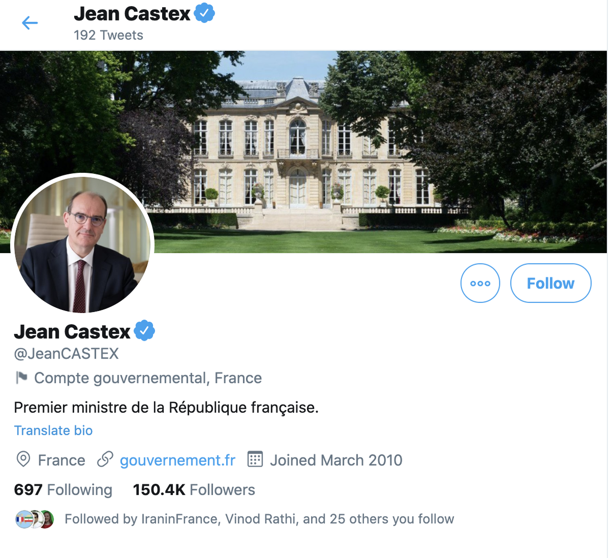 Same issue here with French government accounts. President Macron's personal account  @EmmanuelMacron has not been labelled. But  @Elysee, foreign minister  @JY_LeDrian and prime minister  @JeanCASTEX have all been labelled