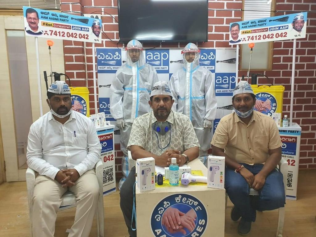 AAP Karnataka launches #AAPCares
a volunteer led initiative to help citizens and control the spread of the corona pandemic