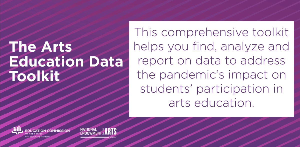 aep_arts's tweet photo. This comprehensive toolkit from @NEAarts and @EdCommission offers step-by-step instructions, worksheets and other tools to help you plan and execute an #ArtsEd data initiative in your state. https://t.co/x3XDM79k1Z https://t.co/EnXa85zIrF