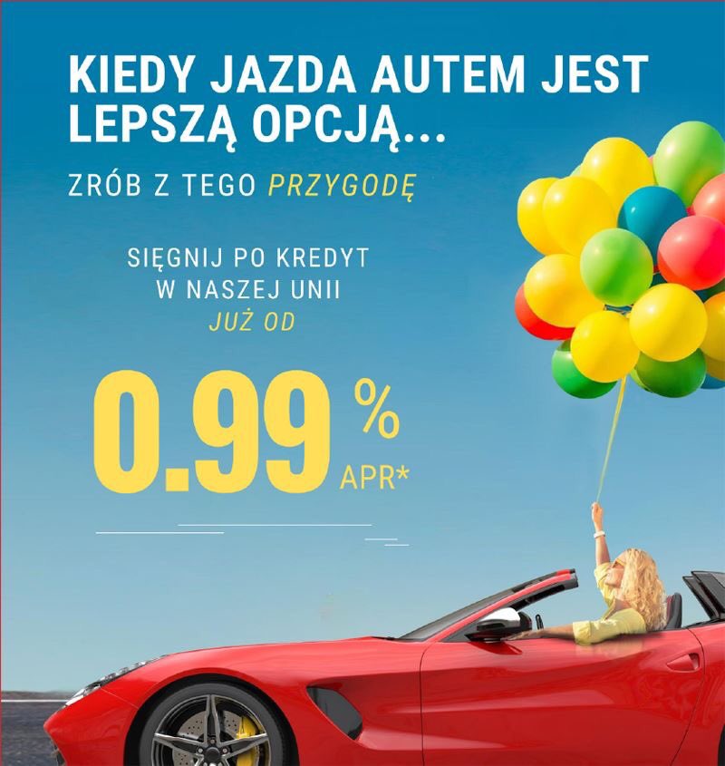 #PSFCUPromotion Pożyczki na samochód w Naszej Unii już od 0,99% APR*. Naprawdę warto! Więcej: pl.psfcu.com/promocje