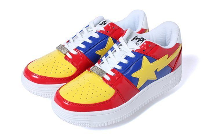 Bapesta red blue yellow Clearance