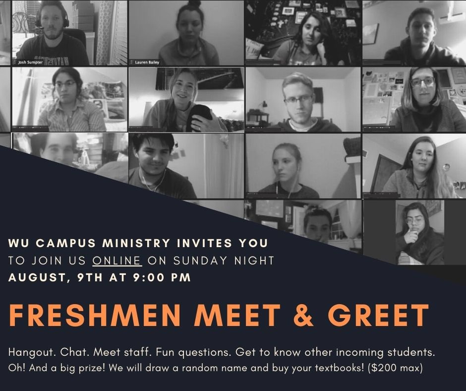FaithAtWU's tweet photo. Incoming freshmen at @WaynesburgU - Check your WU email for details and a link to our Sunday night “Meet & Greet” at 9 PM! You will have the chance to have your textbooks paid for this semester. Details in the email! #GROW #WelcomeToWU https://t.co/fSSy5UCw7k