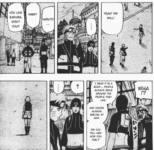 Y’all hate Sakura ok but also disrespect Naruto by not recognizing his emotions as more complex than that. He was worried about Sasuke, not a fake confession.Romance was the last thing on his mind at that point. He couldn’t even confess earlier as he hadn’t brought Sasuke back.