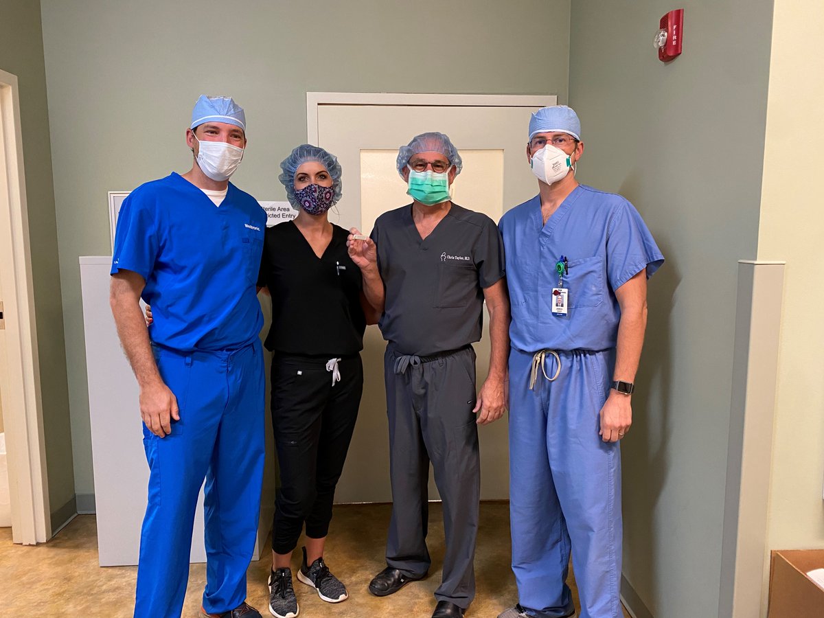 NathanACrouch's tweet photo. Congratulations Dr. Chris Taylor on your first case with the Interstim Micro System with SureScan MRI technology and for helping patients live life their way.  See important Safety Information https://t.co/Ue1sK9RaJq #InterStimwithoutlimits #medtronicemployee https://t.co/QgtpZL63uP