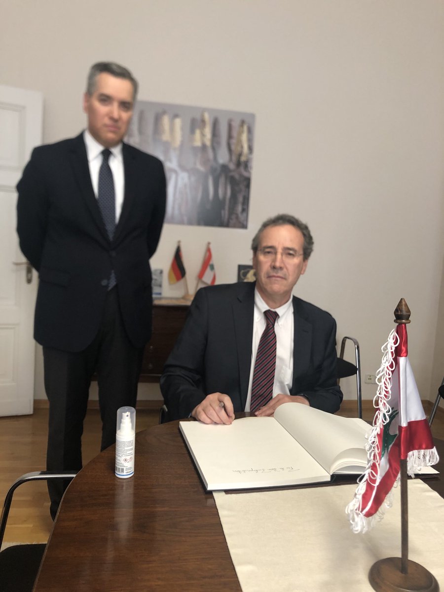 MiguelBergerAA's tweet photo. Expressing the condolences of the German Government to Ambassador ⁦@MustaphaAdib⁩ and the people of Lebanon 🇱🇧 . We will stand at your side.
⁦@GermanEmbBeirut⁩ https://t.co/iDL3RZhtOS