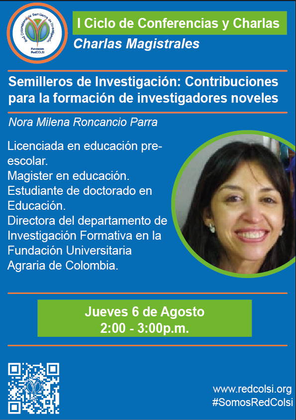 Invitación a participar en I Ciclo de Conferencias y Charlas <a href="/RedCOLSI/">Fundacion RedCOLSI</a>, el día de hoy a las 2:00 pm. Link de transmisión facebook.com/redcolsi
