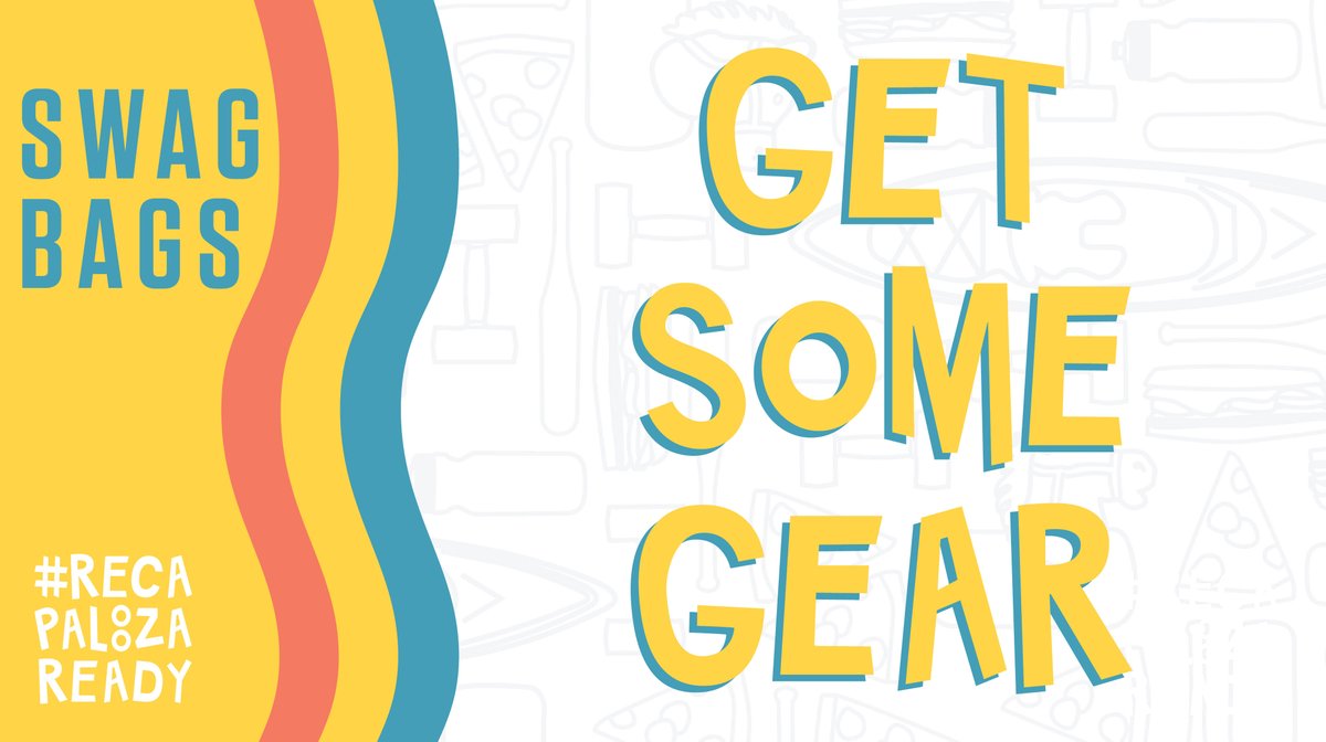 RecSports's tweet photo. Let's admit it. We're especially excited about all the 🆓  swag bags we'll be distributing to event participants &amp; prize winners during the first week of school! 

Stickers? ✅  
Face Masks? ✅  
MORE? ✅  😎 

🗓  Thurs., Aug. 13th from 5️⃣ PM-7️⃣ PM, be #recapaloozaready! https://t.co/pjghTZ84le