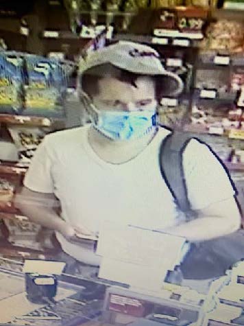 OPP_WR's tweet photo. Can you help #HuronOPP identify this person of interest?  Two counterfeit $50 bills were passed at a gas bar in Goderich. POI left the scene in a silver 4-door hatchback.  Please call Huron OPP at 1-888-310-1122 or Huron County Crime Stoppers @hc_crimestopper if you have info.^js https://t.co/FqfD1c9ORg