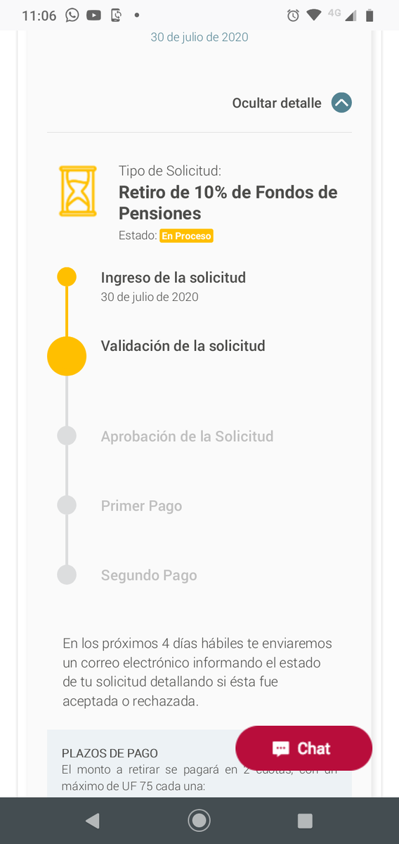 Sockanor's tweet photo. @afphabitat hice mi solicitud el día 30de julio y nada. Tampoco funcionan las líneas de atención ni el chat virtual de atención de la pagina. Les da lo mismo los plazos establecidos por ley.que inoperantes https://t.co/crtj61Xs66