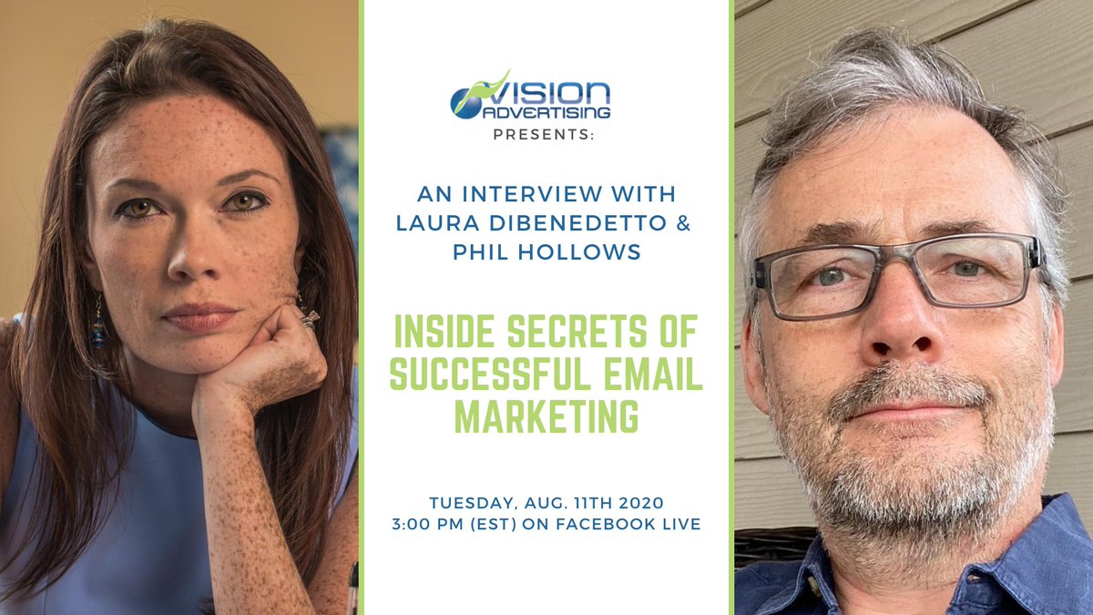 VisionAdX's tweet image. We hope you can join us with our good friend Phil Hollows (@phollows) of @FeedBlitz fame! We&apos;ll be talking about all things email marketing, including how to use this and other marketing methods to get you out of a COVID-19 slump: bit.ly/2C9F4nu #EmailServiceProvider