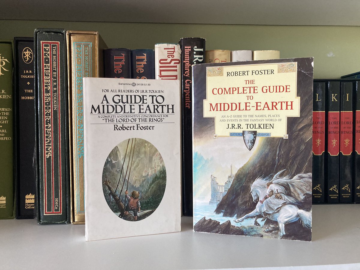  #TolkienEveryday Day 15Two copies of Robert Foster’s Guide to Middle-earth!