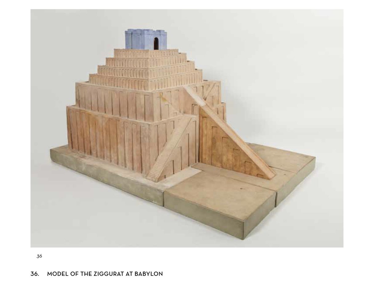 The ruins of the Ziggurat of Babylon in 1920, compared to a plaster reconstruction of the 7-story structure by German assyriologist Eckhard Unger