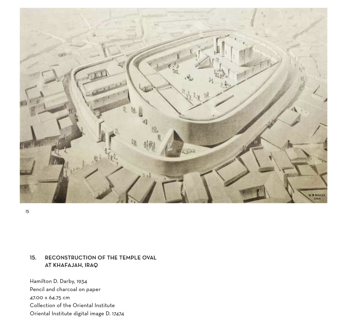 An artistic reconstruction of an Early Dynastic temple from Sumer