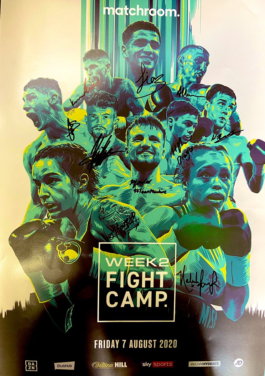 MatchroomBoxing's tweet image. 🚨 WIN! 🚨 

We’re giving away this signed print from our Week 2 fighters 👊

Simply RT to enter 🔁

Winner picked at random, 1pm on Friday #FightCamp #HarperJonas