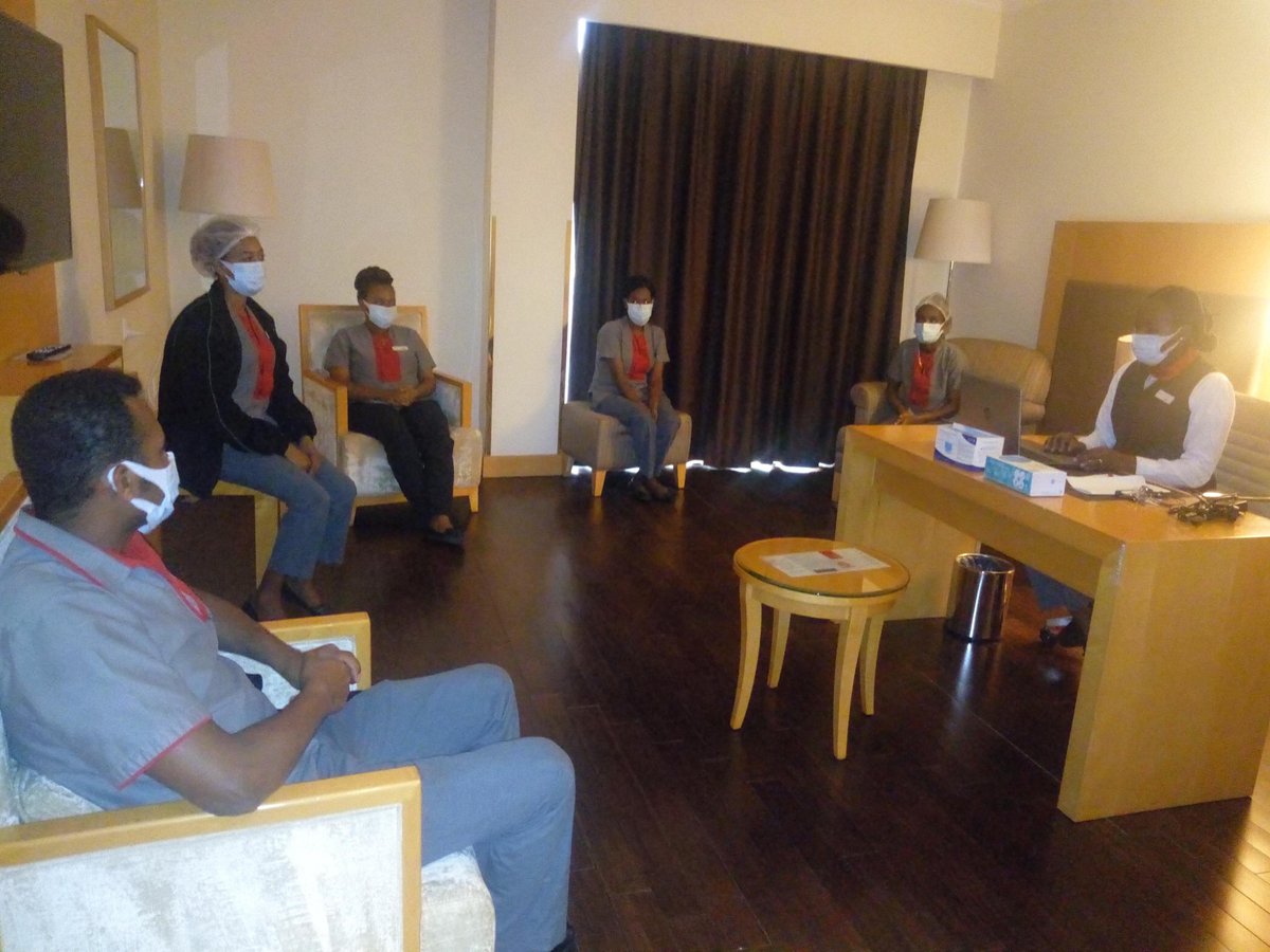 aleph_hosp's tweet image. Aleph Hospitality piloted its first mental health training course on the Ramada by Wyndham Addis Ababa hotel executive team to help them face the uncertainty and challenges during  these difficult times. #Ramada#alephhospitality#Ethiopia#hospitality
#MentalHealthMatters