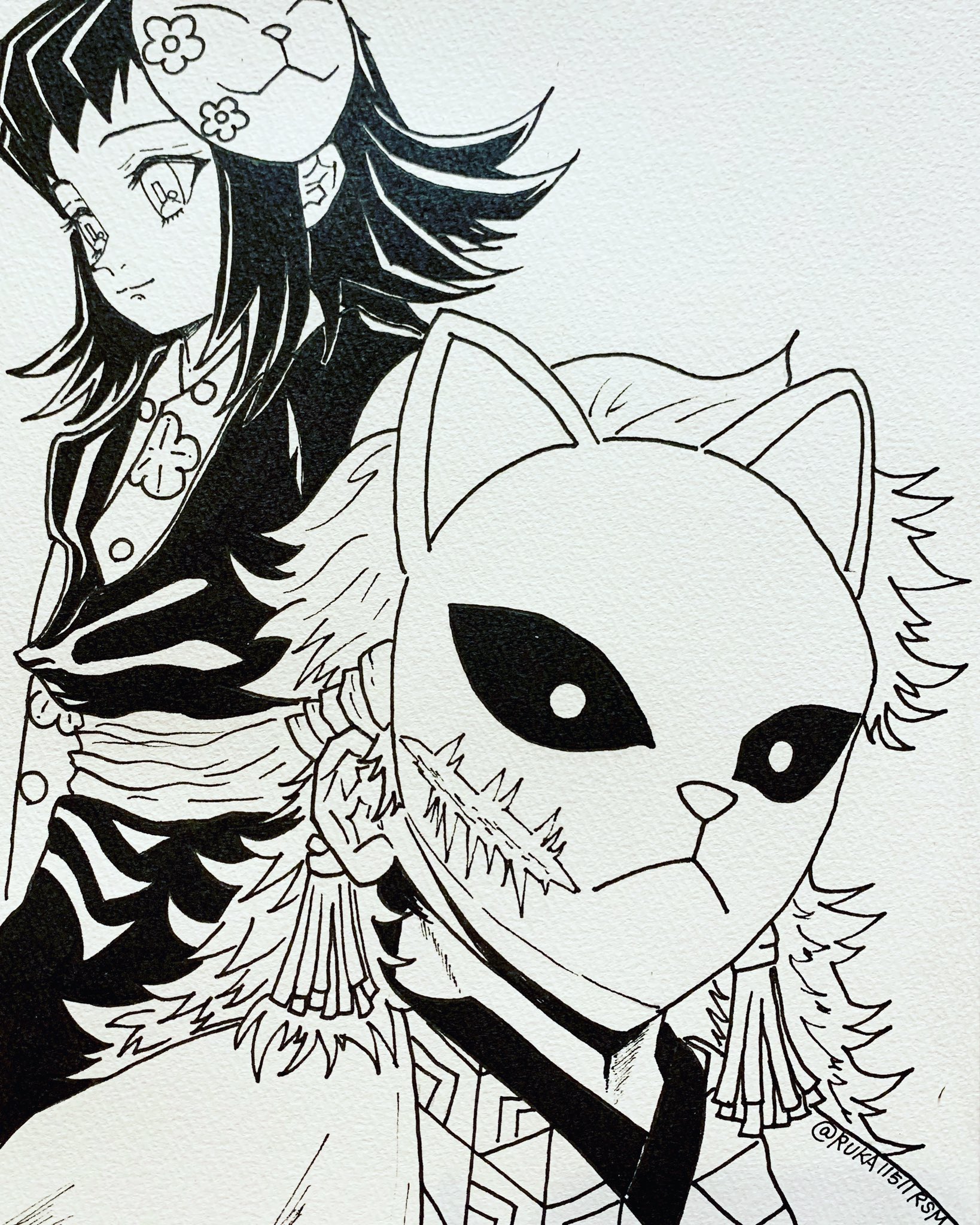 るか 鬼滅の刃 錆兎と真菰を描きました 色をつけてみようかな んー とりあえずモノクロで 鬼滅の刃 鬼滅の刃 イラスト イラスト 錆兎 真菰 錆兎と真菰 Kimetsunoyaiba Sabito Makomo Illustrations Drawing T Co Ey5whhuda6