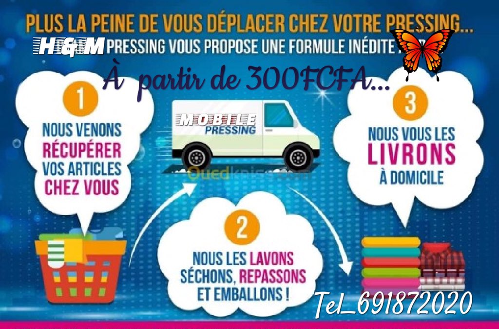 Avec H et M Pressing, plus besoin de vous fatiguer pour faire votre lessive ou encore vous déplacer pour votre pressing. 

Faites-leur confiance pour le ramassage, lavage , repassage et livraison de vos vêtements.

📞 691872020

#HEtMPressing
#Dishco
#DigitalShareContents