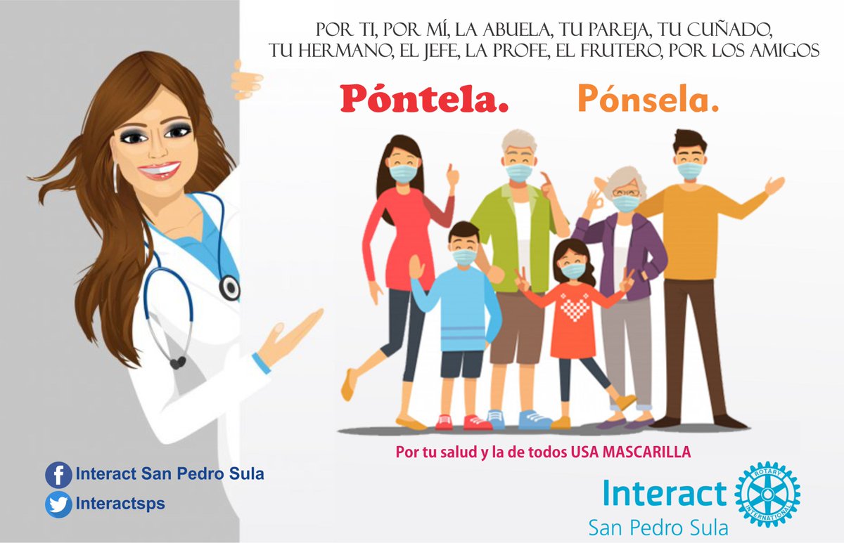 interactsps's tweet image. Por ti, por tu abuela, tu pareja, tu cuñado, los amigos…. ¡Pontela! ¡Ponsela! 
Por tu salud y la de todos, usa mascarilla…