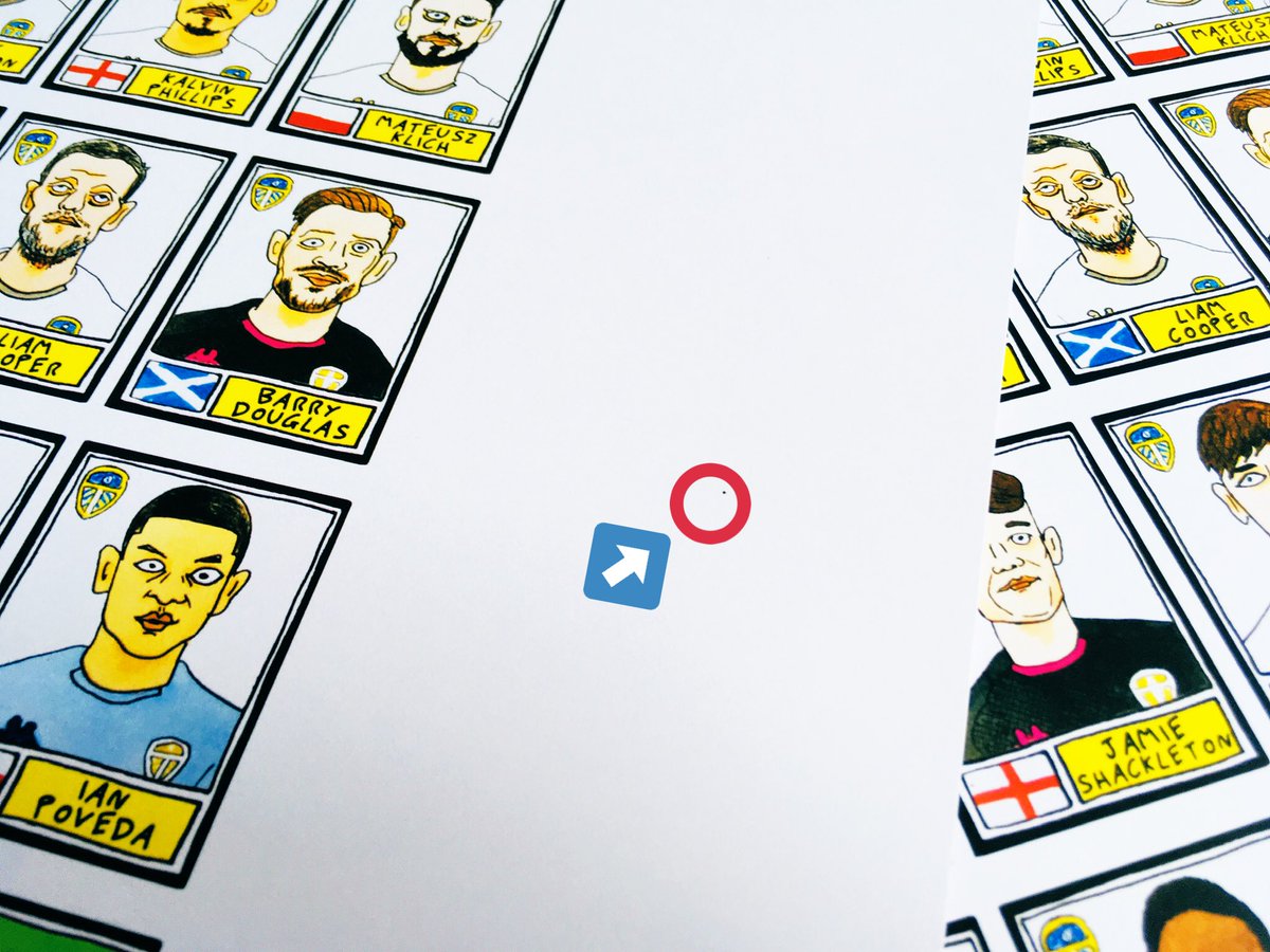 CheapPanini's tweet image. LEEDS FANS - a couple of our wonky badly-drawn Bielsa A3 prints came out a little *too* wonky and have some teeny tiny blemishes, so we can’t sell them. Free to a good home though - just RT &amp;amp; follow and we’ll pick some winners x #LUFC