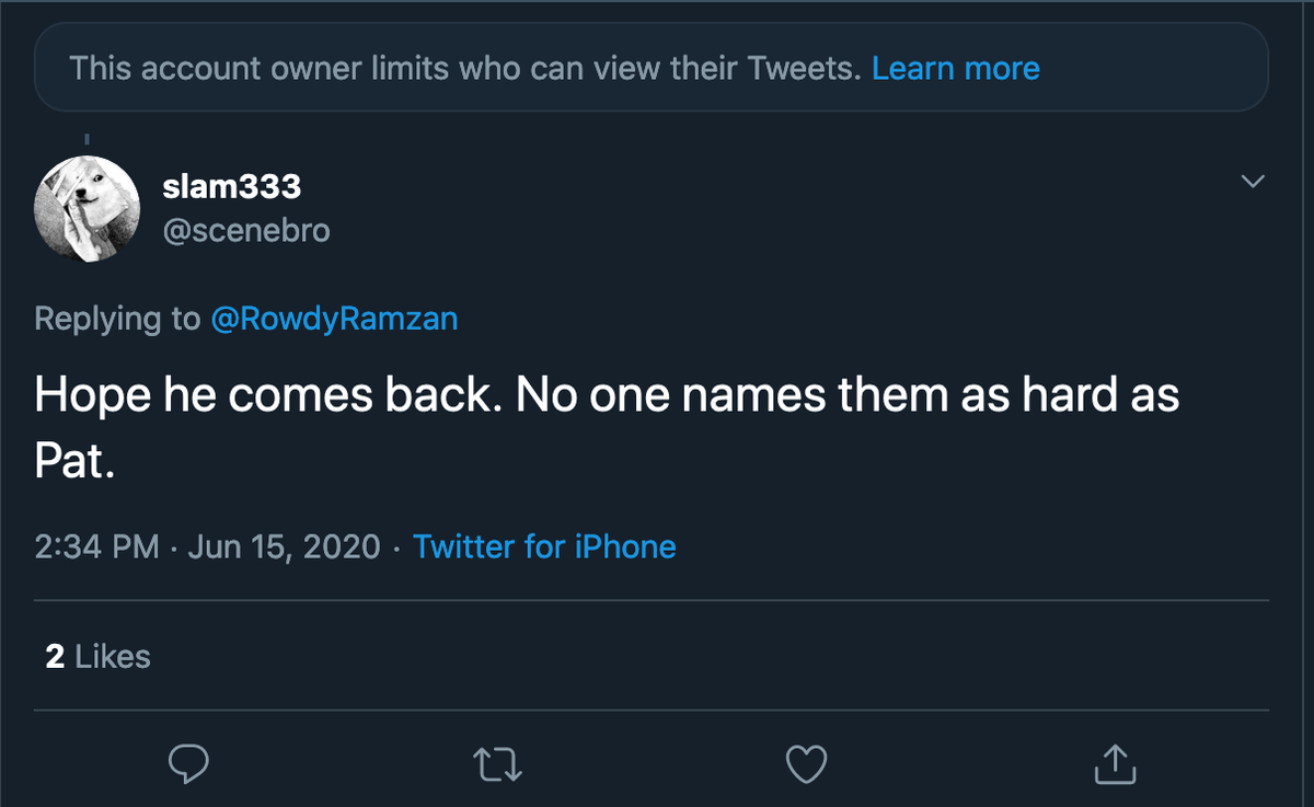 How much you wanna bet he's talking about the rabidly anti-Semitic racist and failed politician Pat Little?