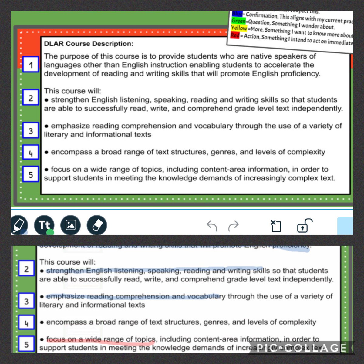 Time to get creative! How do we #markthetext during distance learning?! 🤷🏼‍♀️ Our #DLAR teachers recently practiced by using the #drawit feature on <a href="/nearpod/">Nearpod</a>. Marking the text is CRUCIAL to reading comprehension! #ForTheKids #ELs_Can #GoingTheDistancePBCSD <a href="/EsolPbc/">ESOL PB Schools</a>