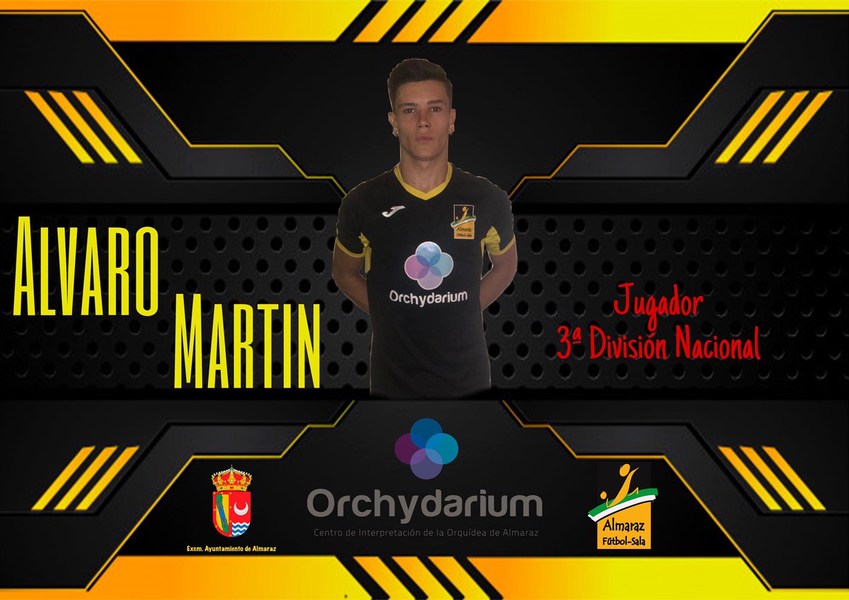 almarazfs's tweet photo. 💥SENIOR💥

▪️ALVARO MARTIN

Jugador de la casa que llega al primer equipo tras subir a DH juvenil y mantener la categoría la pasada temporada.

Rápido y con gran desborde.

#vamosAFS 🖤💛🖤💛 https://t.co/M1klzA767p
