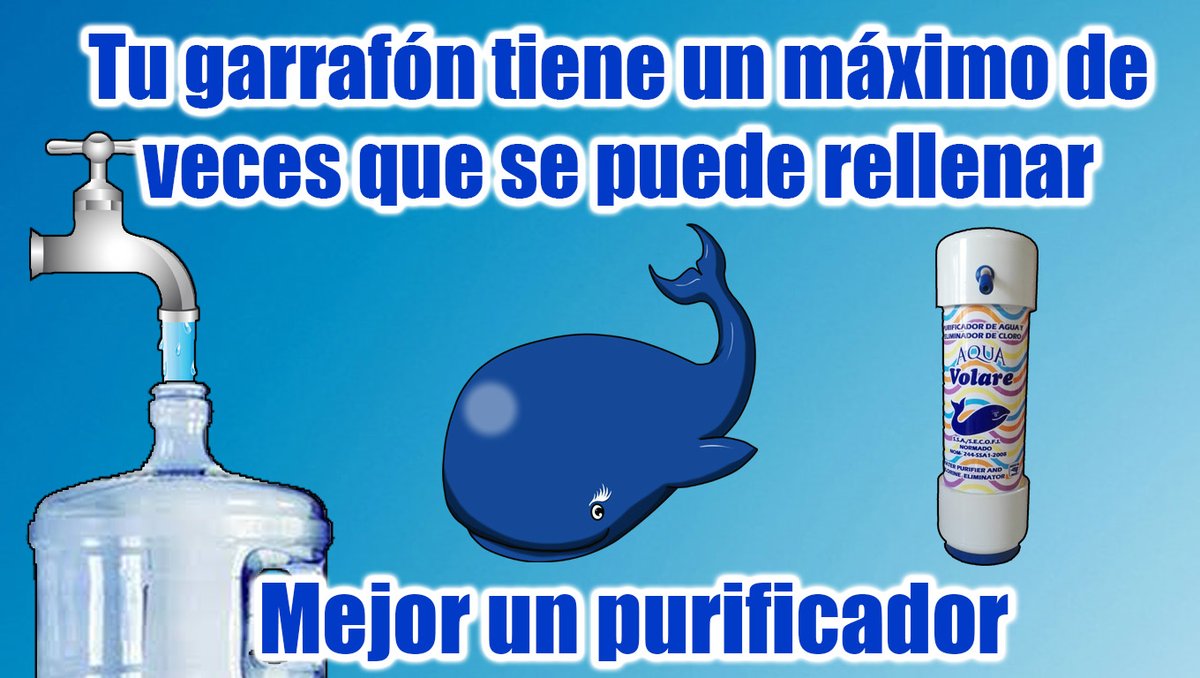UltraVolare's tweet photo. El garrafón no se puede estar rellenando constantemente y gastas al hacerlo💸, mejor invierte en tu purificador que te sirve durante 6 años 😎😎 #SinGarrafon #CuidarteEsCuidarnos https://t.co/XspJxLTx7u
