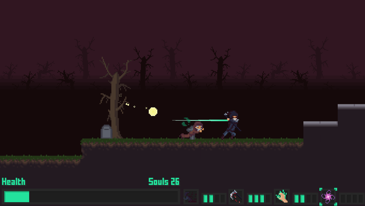 selewidev's tweet image. At this point, I learned about game jams and decided to join the @GameDevNetwork_ jam, special thanks to @LiamSorta for making this possible &amp;lt;3
Necroreaper was born in under 10 days, @quarzodelyud made the art, I cannot find the sound designer though :(
selewi.itch.io/necroreaper