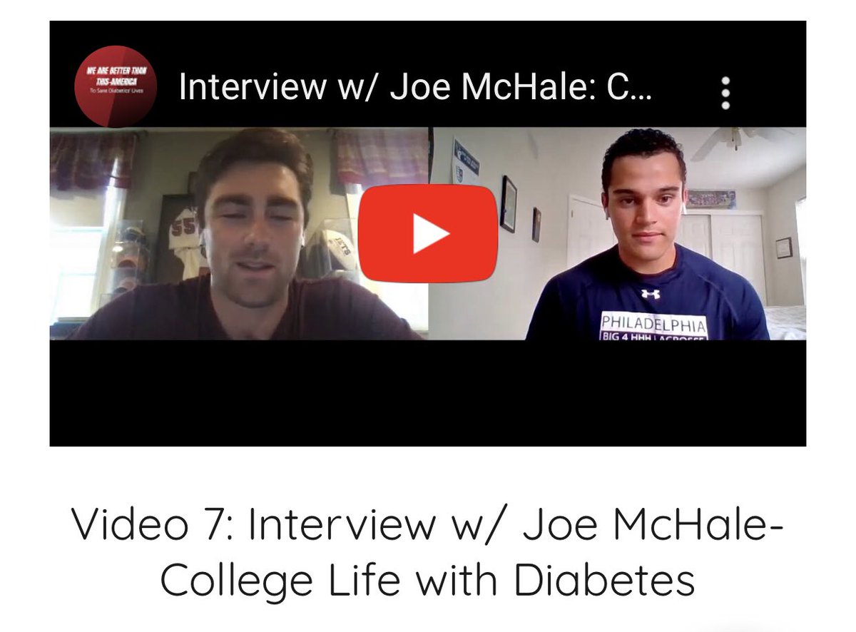 WeBetterAmerica's tweet photo. We had an interview with Advisory group member and Providence College Alum, Joe McHale, about College Life with Diabetes! Joe gives great advice and info for College Diabetics on having to manage Diabetes while living in the college atmosphere. Tune in!

https://t.co/JS2ULWgVcy https://t.co/QUYcUvWOgi