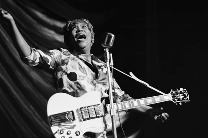She was said to "play guitar like a man" in a time when people said things like that ;) She changed the way people play guitar! #SisterRosettaTharpe! Join <a href="/lunapaige/">Luna Paige</a> this weekend when she performs songs by the #ladiesinblues #HerBluesTrio live this weekend. R120 at <a href="/webticketsSA/">webtickets.co.za</a>