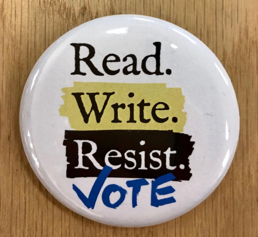 changinghands's tweet photo. Don't forget the #ReadWriteResist pins, tees, and totes. https://t.co/D8cK9WWAMP https://t.co/ZxOUqe6J8J