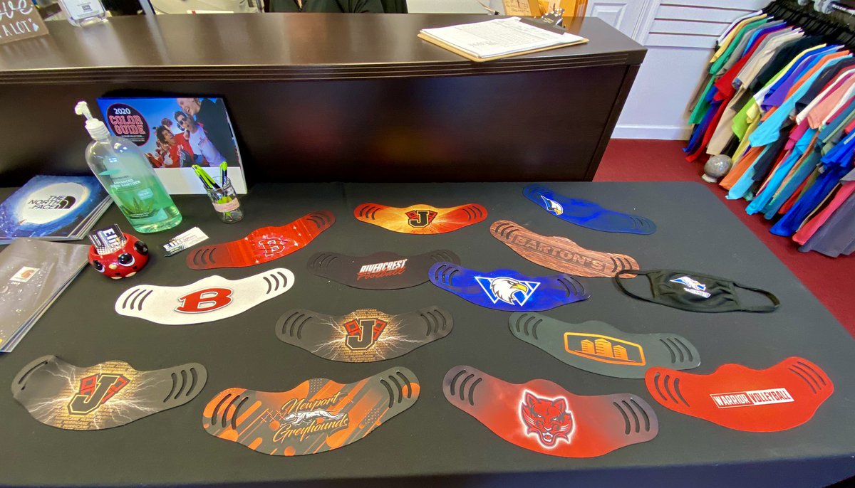 EliteGraphics82's tweet photo. We’ve got you covered on custom masks. Come see us ! #Elite https://t.co/HXR1bSzEcU
