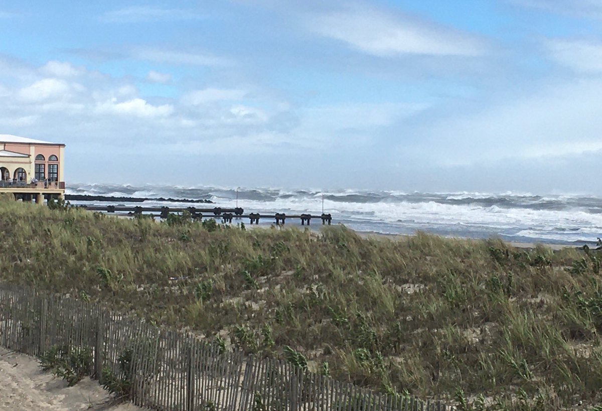 cdwalinski's tweet image. Ocean City, NJ yesterday after the storm