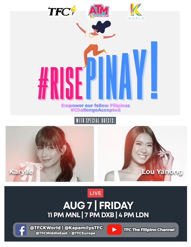 louyanong's tweet photo. Samahan niyo kami!! Lets empower our fellow Filipinas ✨ I loooove talking about this kaya sobrang excited ko 🥺🙈 see you all there! 
#KWorldATMRisePinay 

https://t.co/iIcFlEjOJN https://t.co/tRGo40eQ8c