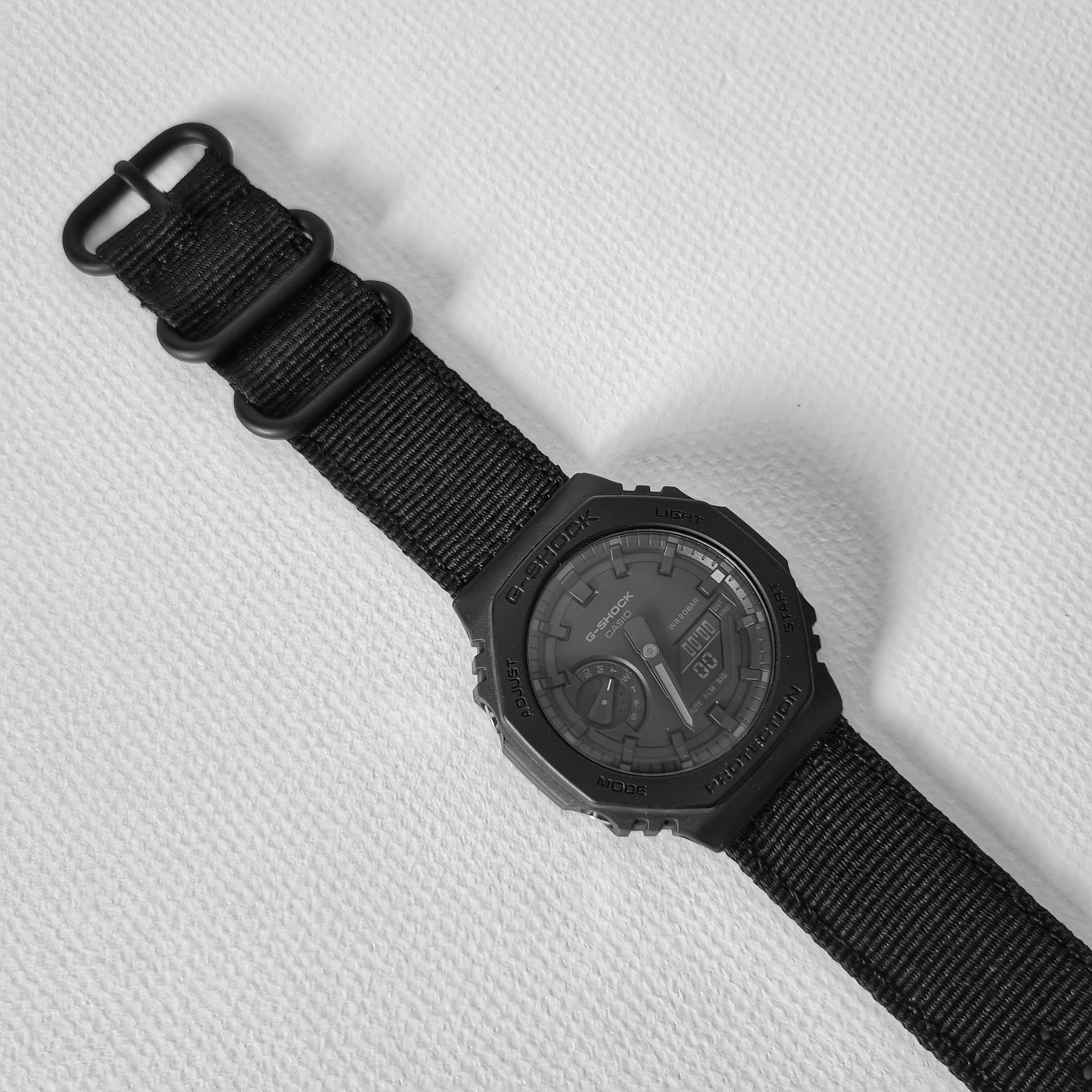 Boxfox1 on Twitter: "Casio G-Shock GA-2100 on nato strap, I be posting the technical problems of making this little mods to the straps. Stay tunned! # Casio #GShock #GA2100 #reloj #
