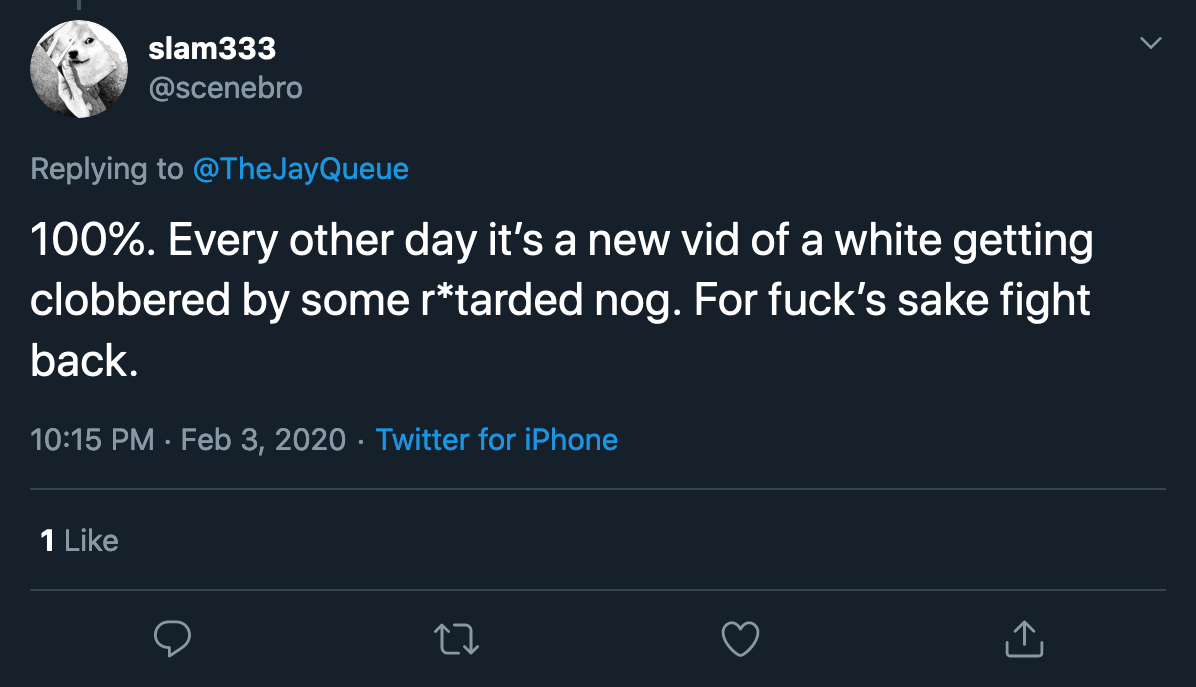 We have concluded that Will is a rather insignificant loser who pathetically likes to be secretly racist on Twitter, but the point is if you want to be racist and say awful things online we're going to make sure everyone knows who you are.