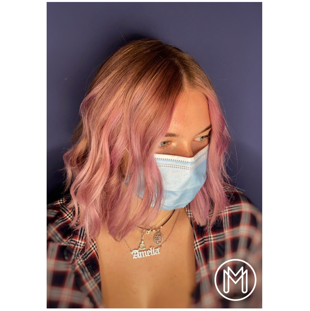 maxinemorgan's tweet photo. Pink to make you wink 💕🌸🎀 colour created with @atlanta_hairdressing using @davinescolor @davines_uk @olaplex #pinkhair #davinescolor #maxinemorgan https://t.co/UbtH0Bqfhl