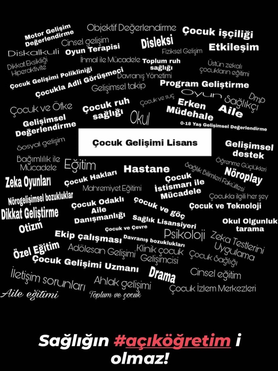 #CocukgelisimiAOEFkapatılsın