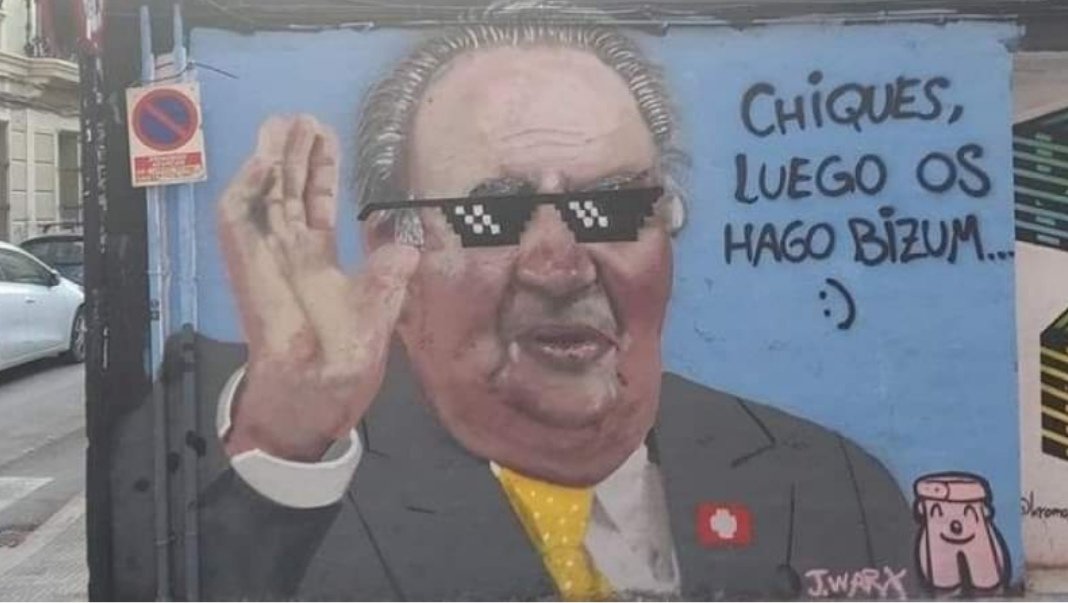 MultaniLuis's tweet photo. La policía ha parado al artista #JWarx por hacer esta maravilla en el Barrio valenciano de Benimaclet.

Que rule. https://t.co/B8tBKyTRGl