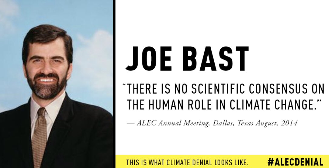 Aside from the  #CopyPasteCorruption, ALEC frequently schedules prominent  #ClimateChange deniers to speak at its conferences attended by thousands of legislators.  #ExposeALEC