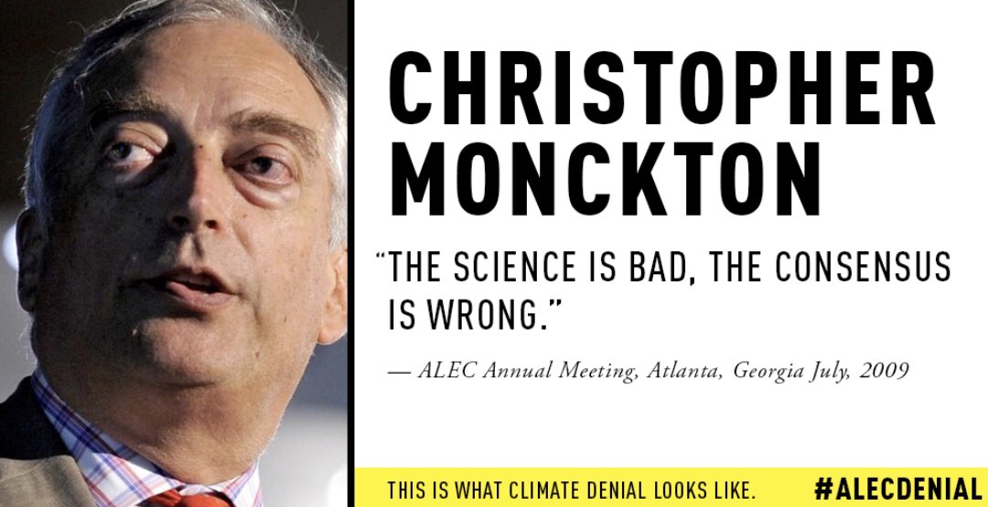 Aside from the  #CopyPasteCorruption, ALEC frequently schedules prominent  #ClimateChange deniers to speak at its conferences attended by thousands of legislators.  #ExposeALEC