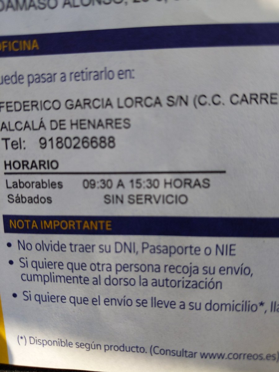 danysasi's tweet photo. @CorreosAtiende @Correos Saco un hueco para acercarme y me encuentro la oficina cerrada a las 15:15. ¿Me podéis aclarar el horario de apertura por favor? https://t.co/kfh7KBGkyv
